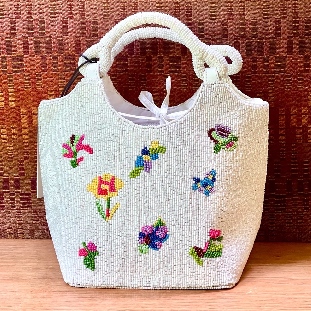NWT Staud Beaded Cote Bag First Bloom Day 🌟Rare🌟